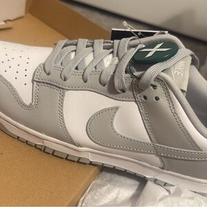 Nike Men's Gray and White Sneakers